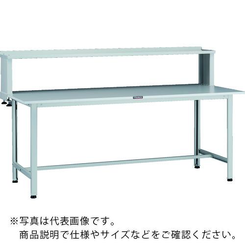 TRUSCO ( トラスコ中山 ) 軽荷重作業台(200kg)AO型 1800X600XH1044(全高) 上棚付 ホワイト色 ( AOR-1860YURB )