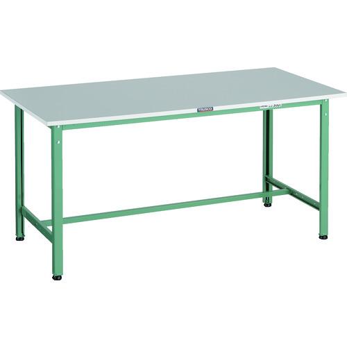 TRUSCO ( トラスコ中山 ) 軽荷重作業台(300kg)RAE2型 RoHS2対応天板 1500X750XH740 グリーン色 ( RAE2-1500 )