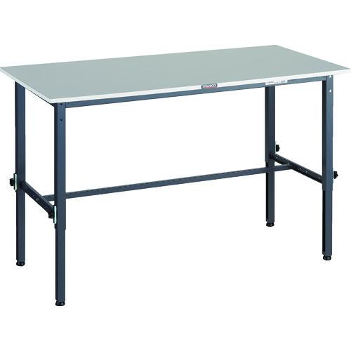 TRUSCO ( トラスコ中山 ) 軽荷重作業台高さ調節式(150kg)RAEM2型 RoHS2対応天板 1500X750XH650~950 ダークグレー色 ( RAEM2-1500 DG )
