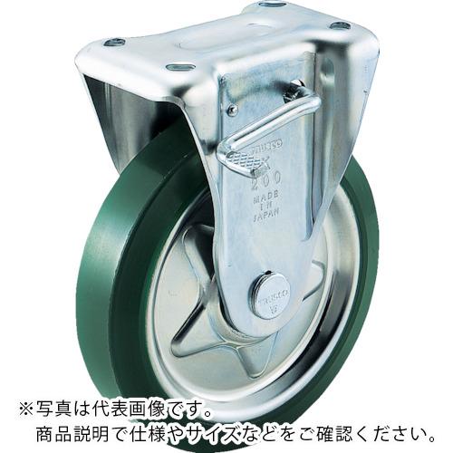 TRUSCO ( トラスコ中山 ) プレス製ウレタンキャスター 固定ストッパー付 Φ200 ( TUKB-200 (200MM)(ﾌﾞﾚｰｷﾂｷ) )