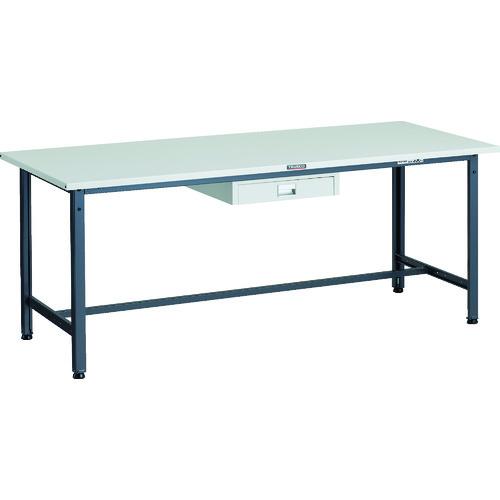 TRUSCO ( トラスコ中山 ) 軽荷重作業台(300kg)AE型 1800X750XH740 薄型1段引出し付 ダークグレー色 ( SAE-1800UDC1 DG )