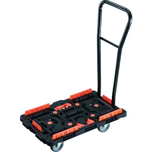 TRUSCO ( トラスコ中山 ) 連結式樹脂製平台車 ビートル 700X450 自在5輪 脱着式ハンドル付 コボレ止めセット とめたろう付 ( BT700KJ5H-E100T )