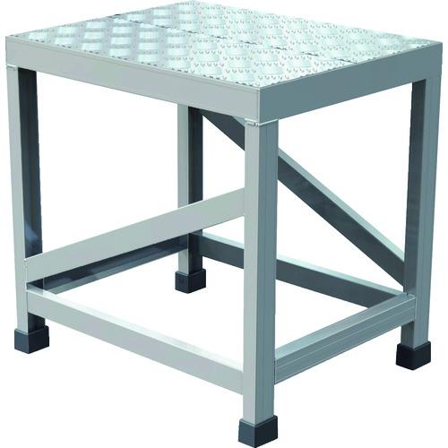 TRUSCO ( トラスコ中山 ) アルミ製溶接一体構造型作業台 縞板タイプ 一段(完成品) W500×D400×H500 ( WTDBC-5450 )|配管材料プロ トキワ
