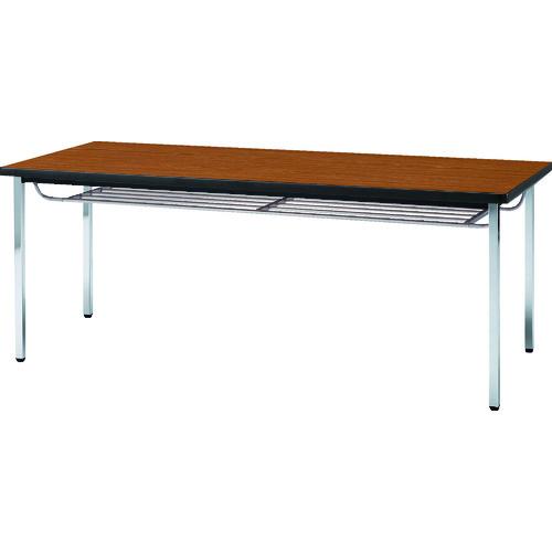 【SALE必要経費】TRUSCO ( トラスコ中山 ) 話し合い用時刻表 1500X600XH700 下棚付 丸脚 チーク ( TDST1560-T )