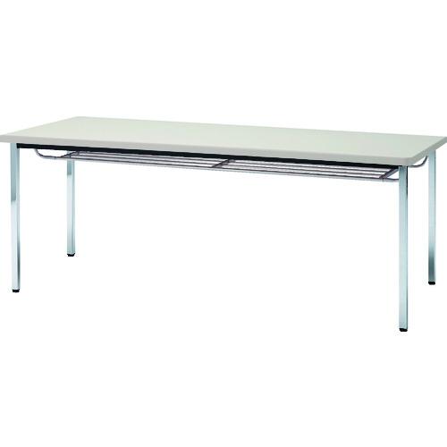 【SALE必要経費】TRUSCO ( トラスコ中山 ) 話し合い用時刻表 1800X450XH700 下棚付 丸脚 ニュー薄墨色 ( TDST1845-NG )