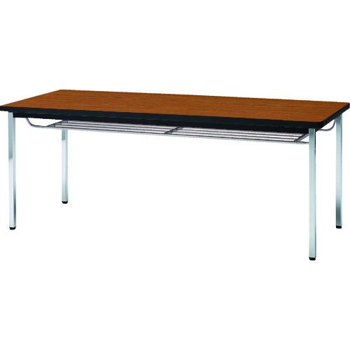 【SALE必要経費】TRUSCO ( トラスコ中山 ) 話し合い用時刻表 1800X450XH700 下棚付 丸脚 チーク ( TDST1845-T )