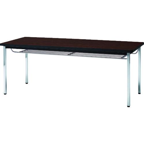 TRUSCO ( トラスコ中山 ) 会議用テーブル 1800X600XH700 下棚付 丸脚 ローズ ( TDST1860-RO )