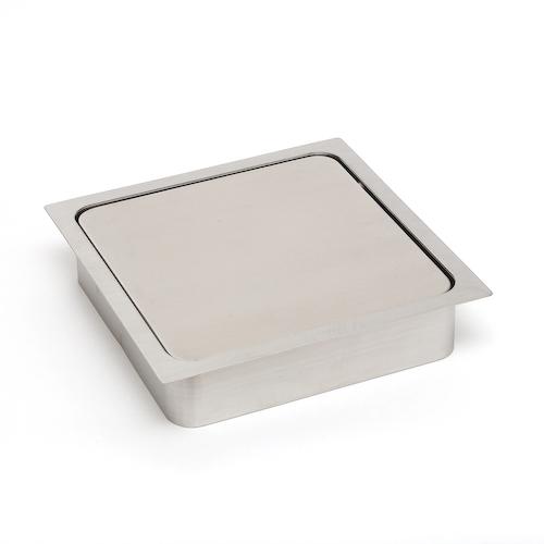 SUGATSUNE ( スガツネ工業 ) (210037893)/ステンレス鋼鋼製 ダンパー付屑入投じる口 角型 ( AD-KH020-HL )