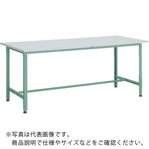 TRUSCO ( トラスコ中山 ) 軽荷重作業台(300kg)AE型 1500X900XH740 基本タイプ グリーン色 ( RAE-1509 (リノリュームバリテンバン) )|配管材料プロ トキワ