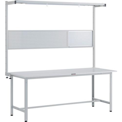 TRUSCO ( トラスコ中山 ) 軽荷重作業台(300kg)AE型 1800X750XH1948(全高) ツールハンガーフルセット付 ホワイト色 ( RAE-1800THFS W )｜配管材料プロ トキワ