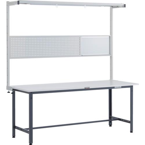TRUSCO ( トラスコ中山 ) 軽荷重作業台(300kg)AE型 1800X750XH1948(全高) ツールハンガーフルセット付 ダークグレー色 ( RAE-1800THFS DG )