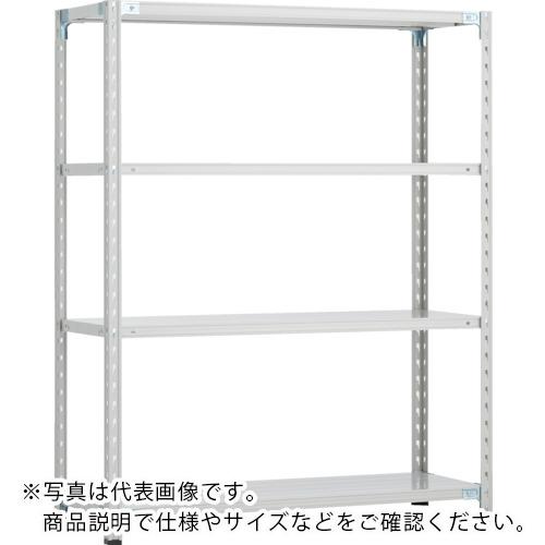 TRUSCO ( トラスコ中山 ) CB型セミボルトレス軽中量棚 1500X300XH1500 4段 WG色 ( CB-5534-WG )