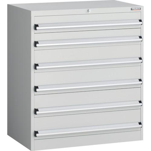 TRUSCO ( トラスコ中山 ) VE9S型中量キャビネット 880X550XH1000 引出し6段 ホワイト色 ( VE9S-1007-W )