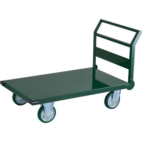 【SALE価格】TRUSCO ( トラスコ中山 ) 鋼鉄製運搬車 1トン ハンドル側自在車輪 1200X750 Φ200ウレタン車輪 ( SH10-1C )