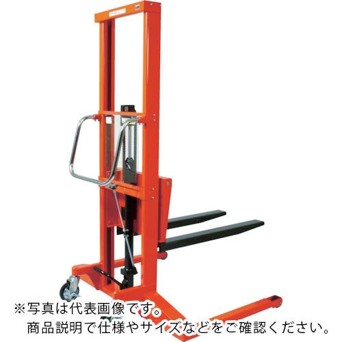 TRUSCO ( トラスコ中山 ) コゾウリフター 足踏み油圧式 800kg フォーク高さ800 幅広タイプ ( BEA-H800-8W )