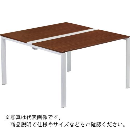 TRUSCO ( トラスコ中山 ) フリーアドレス用デスク 1200X1300X720 ダークウッドXブラック ( TFAD1213DW-BK )