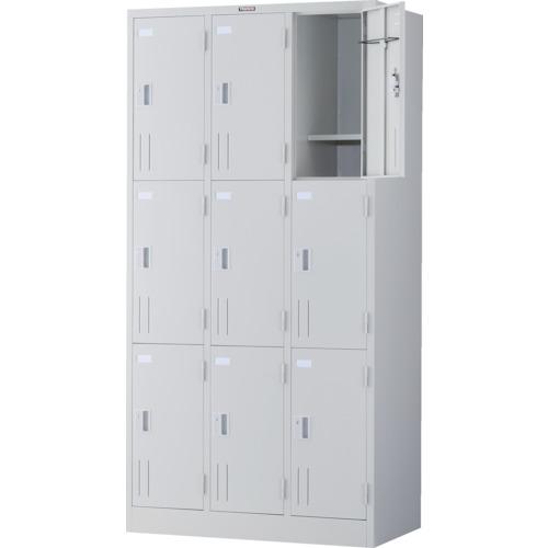 【SALE必要経費】TRUSCO ( トラスコ中山 ) 多人数用ロッカー9人用 900X515XH1790 円筒錠式 白いこと ( SVW9A )