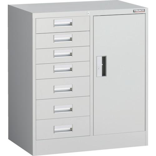 TRUSCO ( トラスコ中山 ) VR型キャビネット コンビ 767X500XH880 7段 ホワイト色 ( VR-CB7-AW )