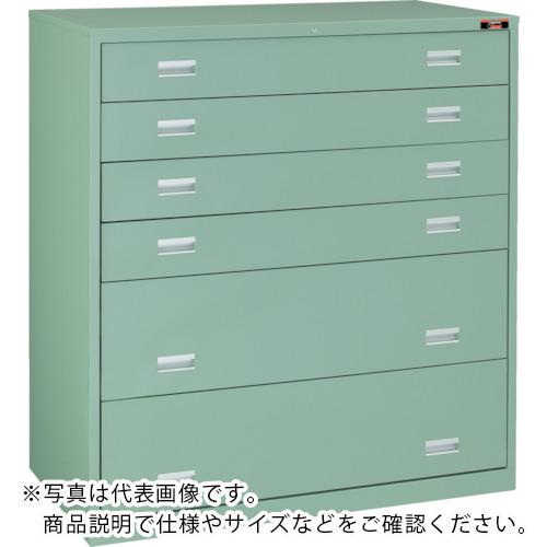 TRUSCO ( トラスコ中山 ) スリーロックワイドキャビネット 1200X650XH1300 6段 ( TWK-1207B )｜配管材料プロ トキワ