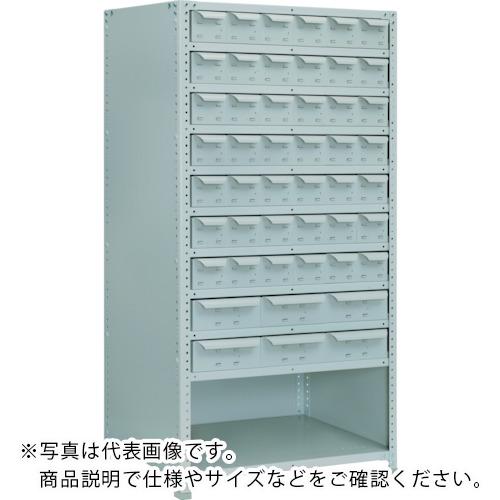 【SALE必要経費】TRUSCO ( トラスコ中山 ) 軽さ150型背引出付棚 900X300XH1800 実段10 ( TLA63K-711 )