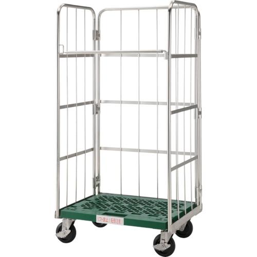 【SALE価格】TRUSCO ( トラスコ中山 ) ステンレスハイテナー 850X650X1700 樹脂底板 ( THT-SJ16C (850X650X1700) )