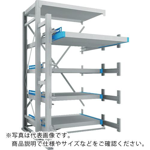 【SALE価格】TRUSCO ( トラスコ中山 ) フルスライダーラック スライド4段 スチール板付 連結 ( NSFP-24-4R (ｽﾄﾛｰｸ800MM) )