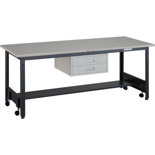 【SALE価格】TRUSCO ( トラスコ中山 ) 中荷重作業台(500kg)CFW型 1800X750XH740 2段引出付 ダークグレー色 ( CFWS-1875F2 )｜配管材料プロ トキワ