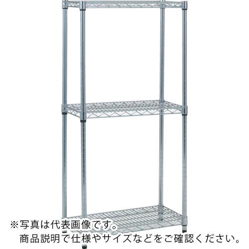TRUSCO ( トラスコ中山 ) スチール製メッシュラック W905XD457XH1228 3段 ( TME-4343 )｜配管材料プロ トキワ
