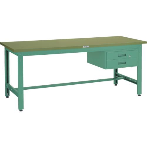 【SALE必要経費】TRUSCO ( トラスコ中山 ) 中掛け目御役目台(800kg)GW型 900X600XH740 2段引出付 緑であること色 ( GWS-0960F2 )
