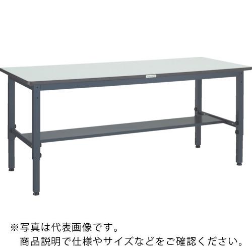 TRUSCO ( トラスコ中山 ) 軽荷重作業台高さ調節式(250kg)AWM型 1800X900XH700~910 基本タイプ ダークグレー色 ( AWMP-1890 )