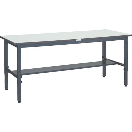 TRUSCO ( トラスコ中山 ) 軽荷重作業台高さ調節式(250kg)AWM型 1800X750XH700~910 基本タイプ ダークグレー色 ( AWMR-1875 )