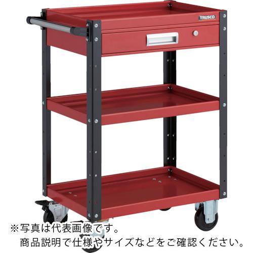 TRUSCO ( トラスコ中山 ) ツールワゴン イーグルワゴン 600X400XH880 引出付 レッド/ブラック ( EGW-963V-RBK )