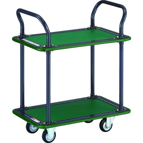 【SALE価格】TRUSCO ( トラスコ中山 ) ハイグレード運搬車 2段式両袖 740X460mm ( 102EBN )