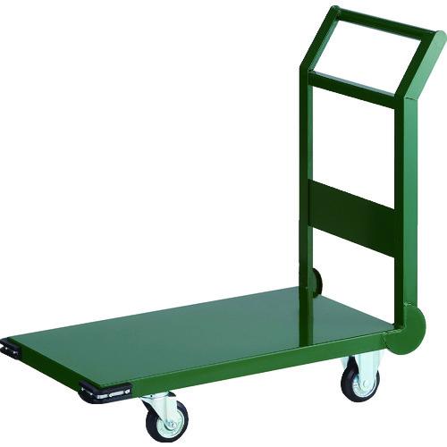 TRUSCO ( トラスコ中山 ) 鋼鉄製運搬車 800X450 Φ100プレス車 緑 ( SH-3N GN )