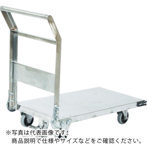 TRUSCO ( トラスコ中山 ) ステンレス鋼板製運搬車 固定式 1200X600 ストッパー付 ( SHS-2LS )｜配管材料プロ トキワ