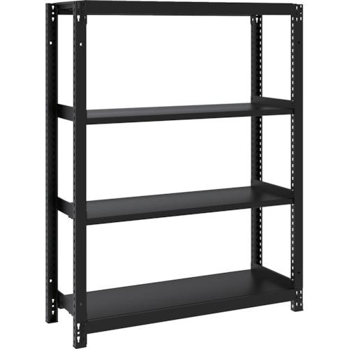 TRUSCO ( トラスコ中山 ) スチールラック M1型ボルトレス軽量棚900X320XH1200 4段 サテンブラック ( M1-4334-SB )