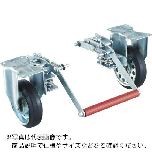 TRUSCO ( トラスコ中山 ) プレス製台車 ドンキーカート500番用 ブレーキ 空気入り固定車輪付 ( 500NARKB )|配管材料プロ トキワ
