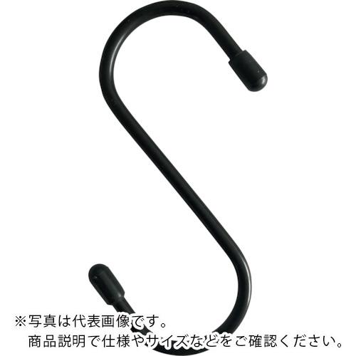 TRUSCO ( トラスコ中山 ) まとめ買い スチールSフック 100mm 黒 150個 ( TTSH100BKBOX )