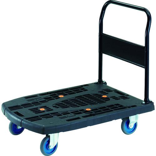 TRUSCO ( トラスコ中山 ) 脂手押し車 カルティオビッグ 据えつける 900X620 S付 黒 ( MPK900-BK-S ) 物流・運搬器具-台車