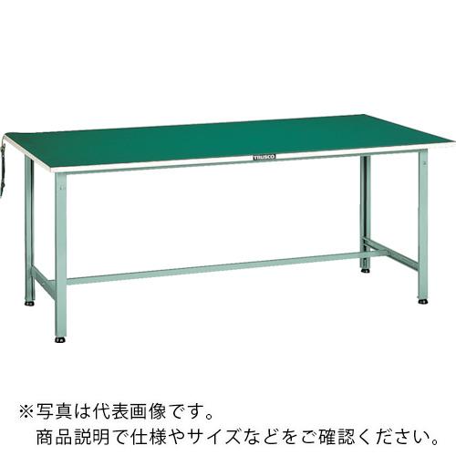 TRUSCO ( トラスコ中山 ) 軽荷重作業台(300kg)AE型 1500X750XH742 帯電防止マット張り ホワイト色 ( AE-1500D W )