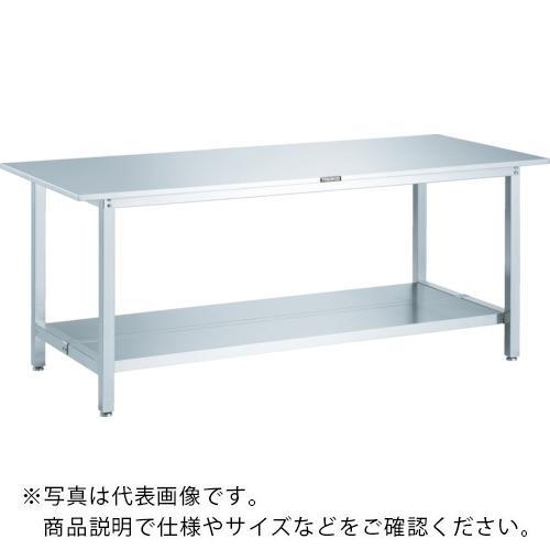 【SALE必要経費】TRUSCO ( トラスコ中山 ) オールステンレス鋼御役目台 1200×600×H740 (下棚2枚付・SUS304) ( SW3-1260LT2 )