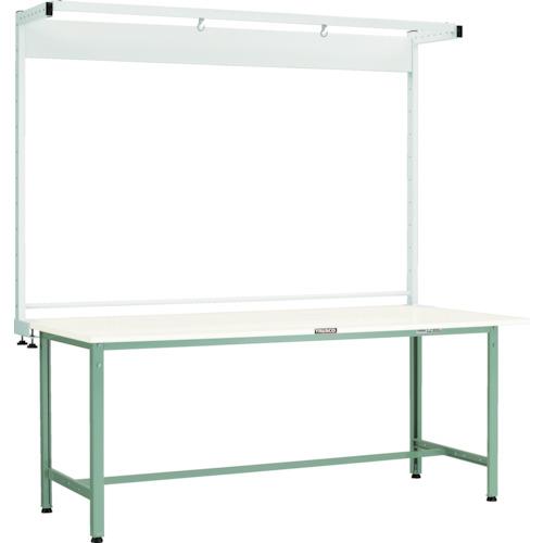 TRUSCO ( トラスコ中山 ) 軽荷重作業台(300kg)AE型 1800X750XH1948(全高) ツールハンガー付 グリーン色 ( AE-1800THN )