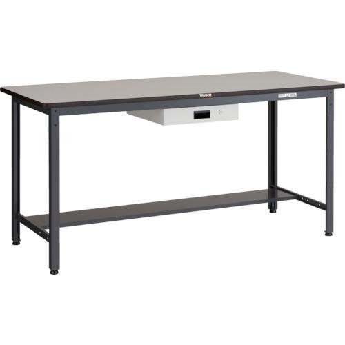 【SALE通貨価値】TRUSCO ( トラスコ中山 ) 中掛け目立やり方台(500kg)HAEW型 1800X900XH885 薄型1段引出付 うす暗い薄墨色色 ( HAEWS-1890UDK1 )