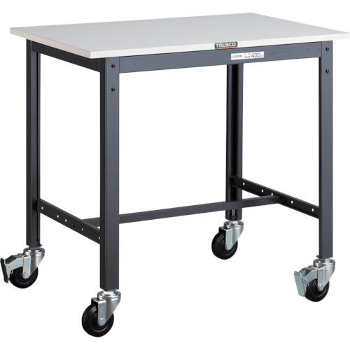 TRUSCO ( トラスコ中山 ) 軽掛け目やり方台(200kg)LEW型 900X600XH846 φ100キャスター付 うす暗い薄墨色色 ( LEWP-0960C100 )