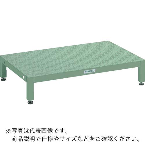 TRUSCO ( トラスコ中山 ) 高床用縞鋼板ステップ 1800X600XH190~220 ( UFSH-1860S )