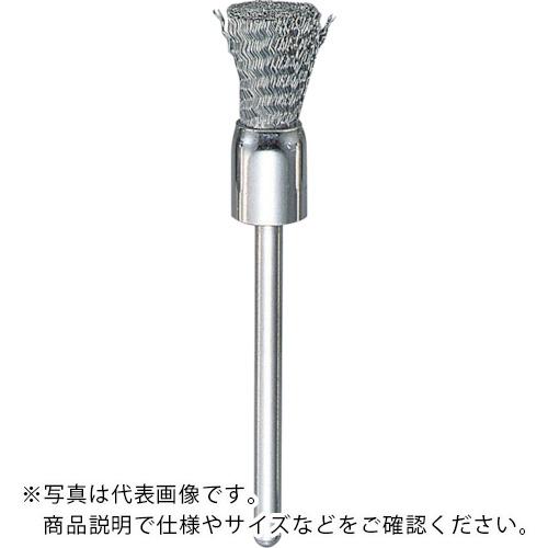 TRUSCO ( トラスコ中山 ) まとめ買い エンド型ブラシ ステンレス0.1XΦ8X軸Φ3 50入 ( 83E-4-50P )|配管材料プロ トキワ