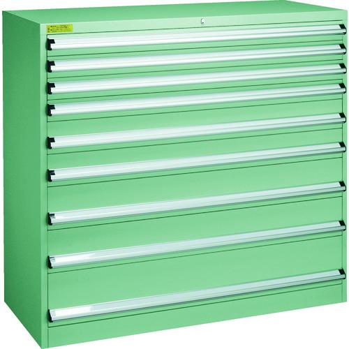 TRUSCO ( トラスコ中山 ) VE13S型キャビネット 1300X550XH1200 引出9段 ( VE13S-1201 )｜配管材料プロ トキワ
