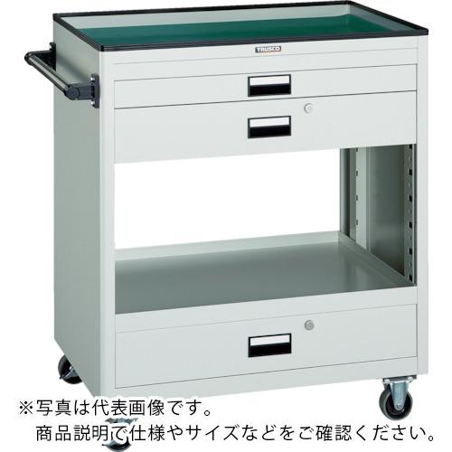 【SALE必要経費】TRUSCO ( トラスコ中山 ) 手道具手押し車 750X500 浅2深1引出付 青少年緑であること ( NTS-712-YG )