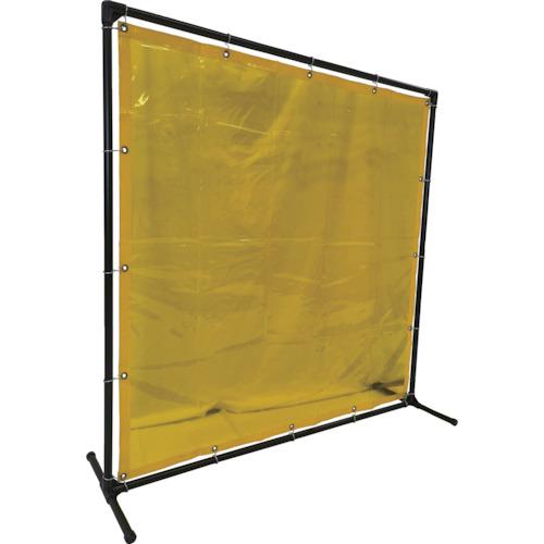 TRUSCO ( トラスコ中山 ) 溶接遮光フェンス 1515型単体 固定足 黄 ( YF1515K-Y )|配管材料プロ トキワ