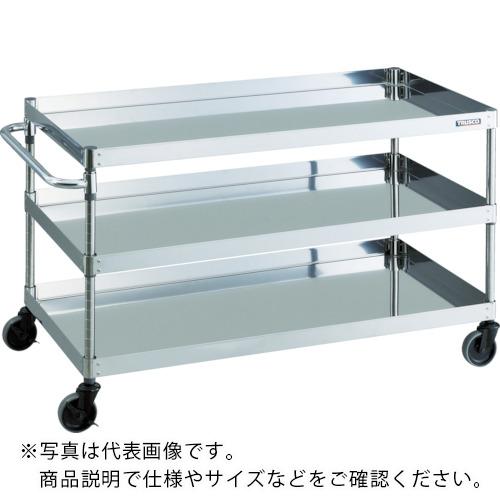 TRUSCO ( トラスコ中山 ) ステンレス製ワゴン クリーンフェニックスワゴン SUS430 W750×D500×H740 3段 ( CPE4-773 )|配管材料プロ トキワ